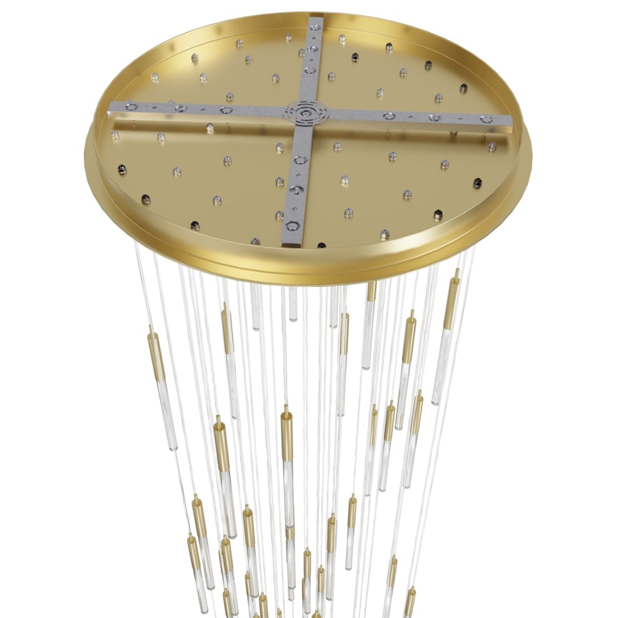 Avenue Lighting Main St. 31 Light 37" Wide LED Multi Light Pendant with Snow Glass Shades