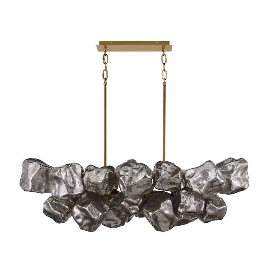 Avenue Lighting Rockefeller 22 Light 28" Wide Linear Chandelier