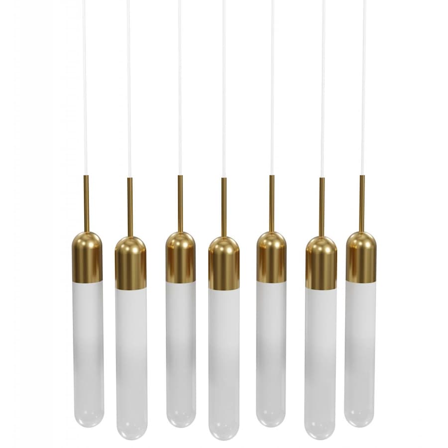 Avenue Lighting Tribeca 7 Light 36" Wide LED Linear Pendant