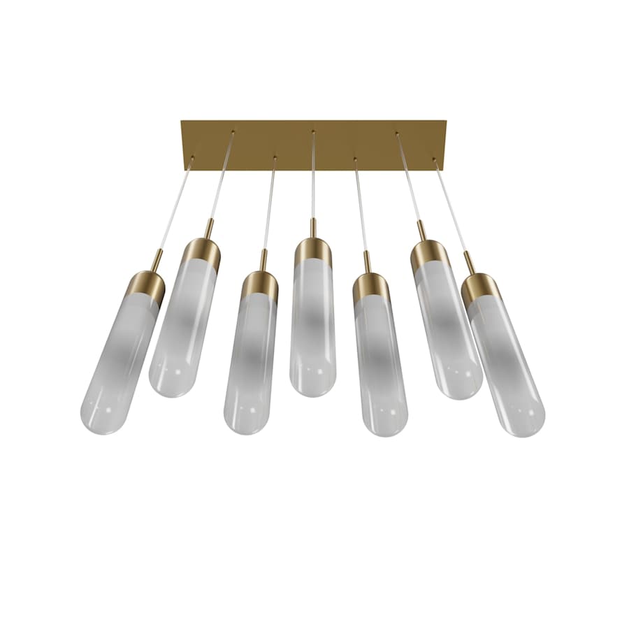 Avenue Lighting Tribeca 7 Light 36" Wide LED Linear Pendant