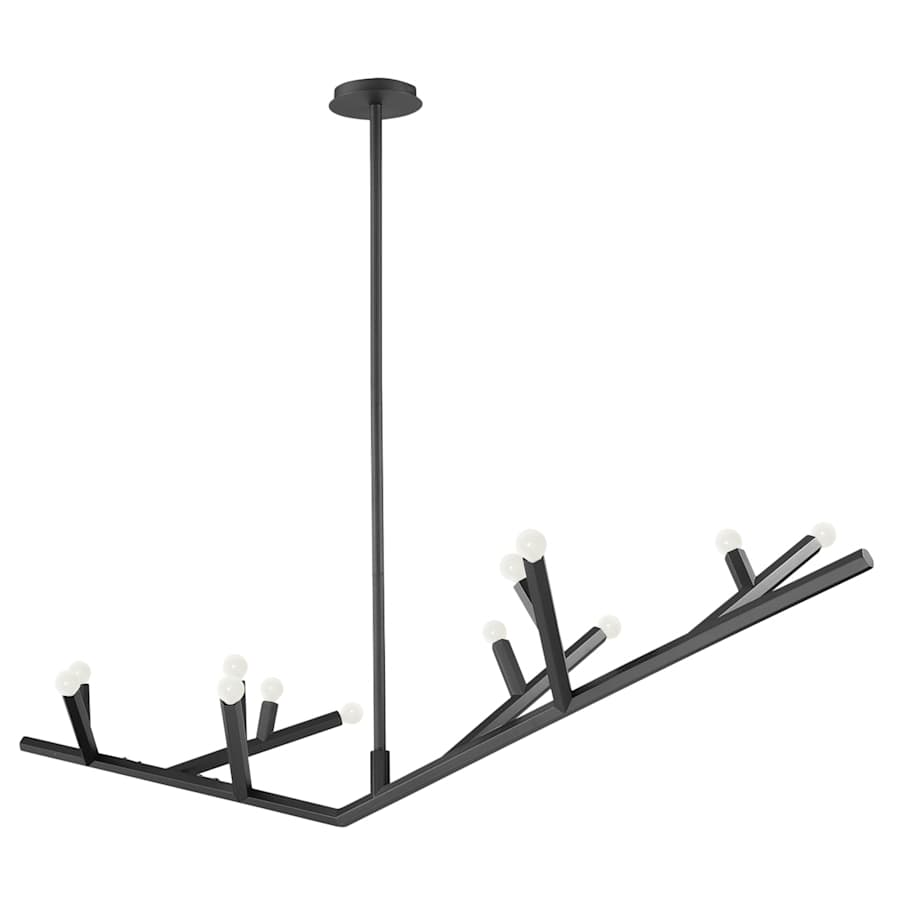 Avenue Lighting The Oaks 12 Light 71" Wide Abstract Chandelier