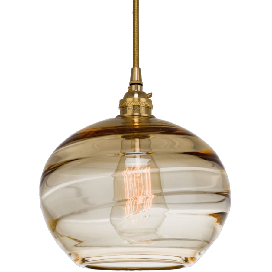 Hammerton Studio Coppa 36" Wide Artisan Crafted Optic Glass 12 Light Pendant