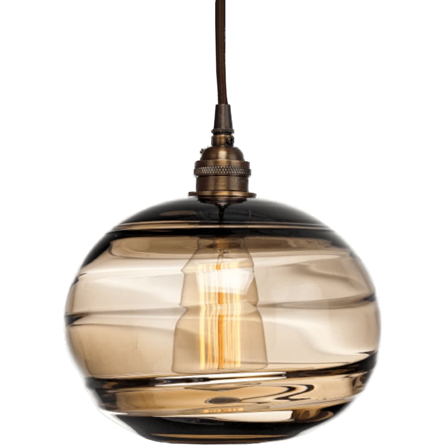 Hammerton Studio Coppa 29" Wide Artisan Crafted Optic Glass 9 Light Pendant