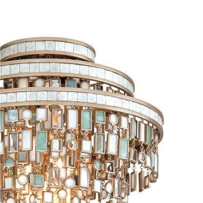 Corbett Lighting Dolcetti 3 Light 18" Wide Flush Mount Ceiling Fixture with Glass Shade
