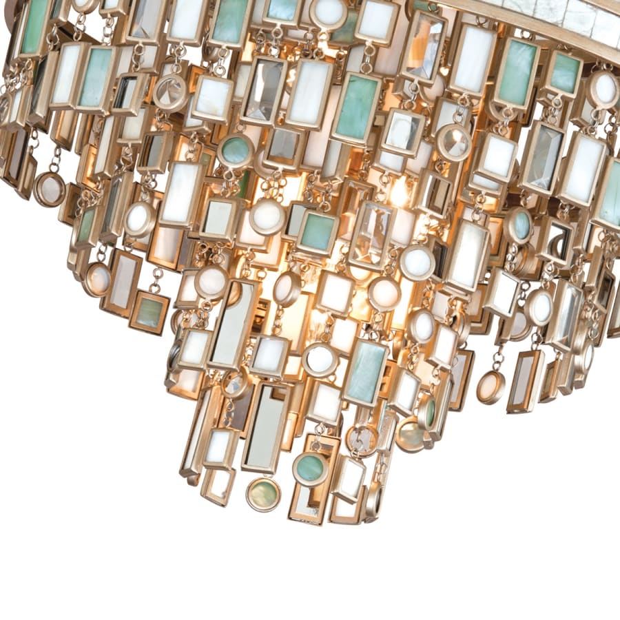 Corbett Lighting Dolcetti 3 Light 18" Wide Flush Mount Ceiling Fixture with Glass Shade