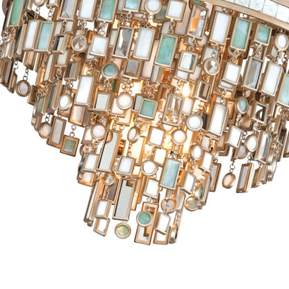 Corbett Lighting Dolcetti 3 Light 18" Wide Flush Mount Ceiling Fixture with Glass Shade