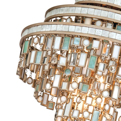 Corbett Lighting Dolcetti 3 Light 18" Wide Flush Mount Ceiling Fixture with Glass Shade