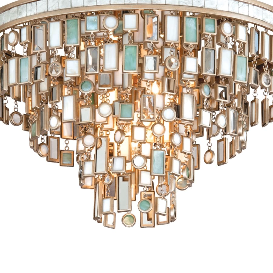 Corbett Lighting Dolcetti 3 Light 18" Wide Flush Mount Ceiling Fixture with Glass Shade