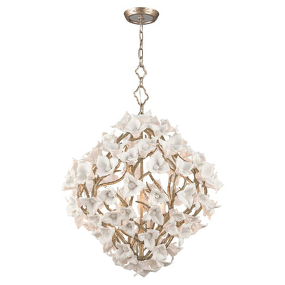 Corbett Lighting Lily 6 Light 27" Pendant with Hand-Crafted Iron