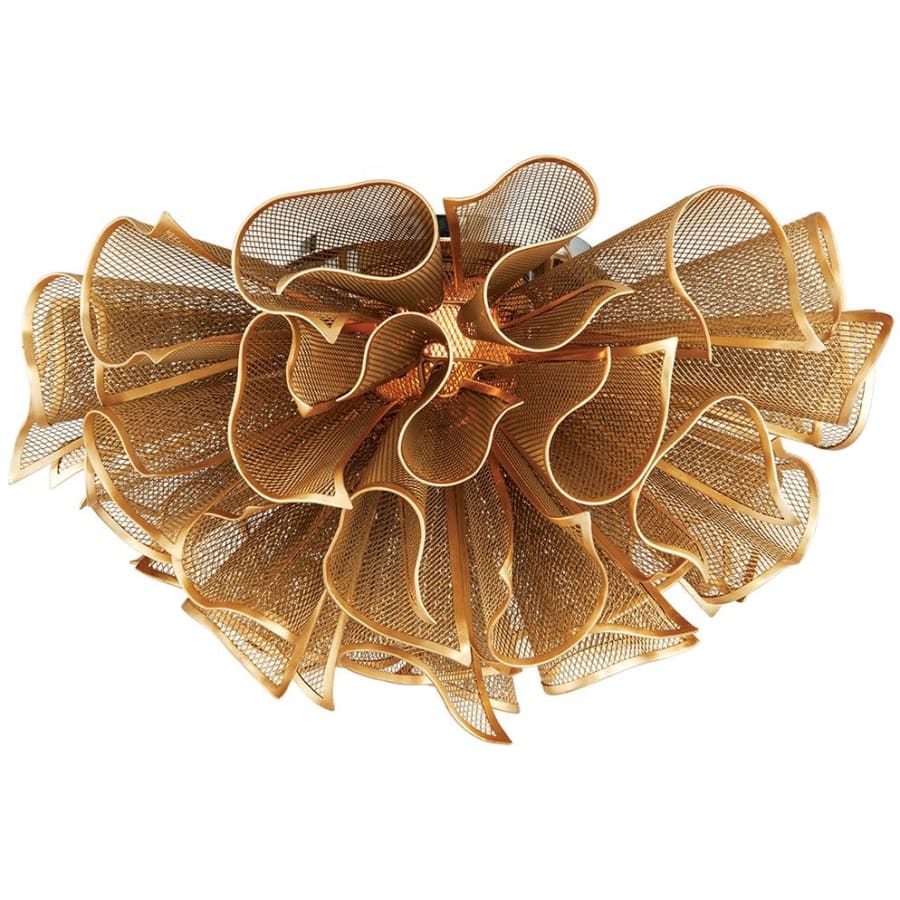 Corbett Lighting Pulse Single Light 23-1/4" Wide Integrated LED Semi Flush Ceiling Fixture with Metal Shade