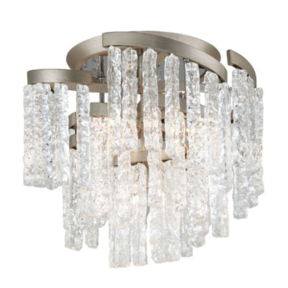 Corbett Lighting Mont Blanc 5 Light 18-1/4" Wide Semi Flush Waterfall Ceiling Fixture