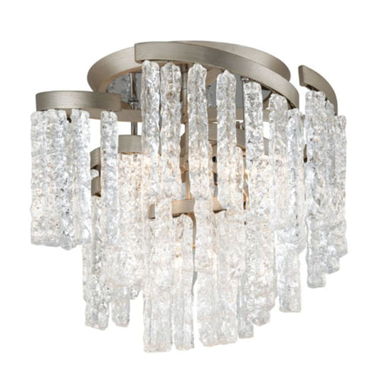 Corbett Lighting Mont Blanc 5 Light 18-1/4" Wide Semi Flush Waterfall Ceiling Fixture