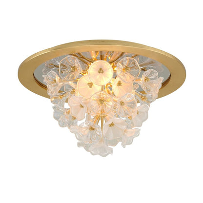 Corbett Lighting Jasmine Single Light 22" Wide Integrated LED Flush Mount Waterfall Ceiling Fixture