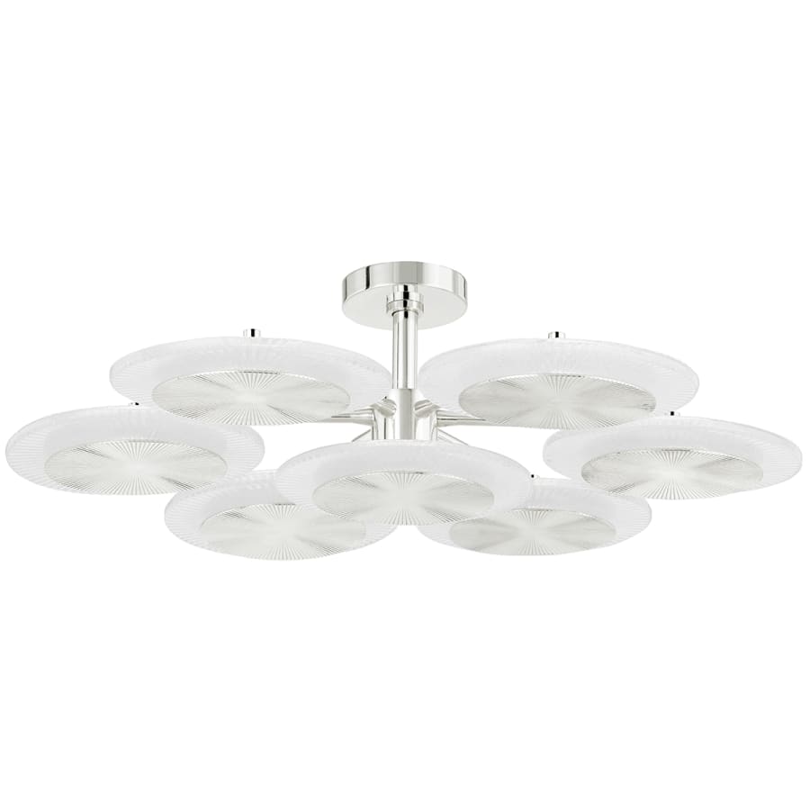 Corbett Lighting Topaz 7 Light 38" Wide LED Semi-Flush Ceiling Fixture