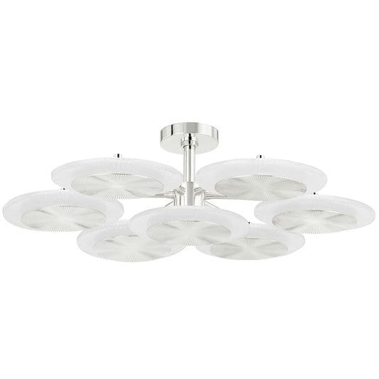 Corbett Lighting Topaz 7 Light 38" Wide LED Semi-Flush Ceiling Fixture
