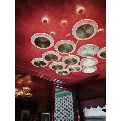 Corbett Lighting Topaz 13 Light 57" Wide LED Semi-Flush Ceiling Fixture