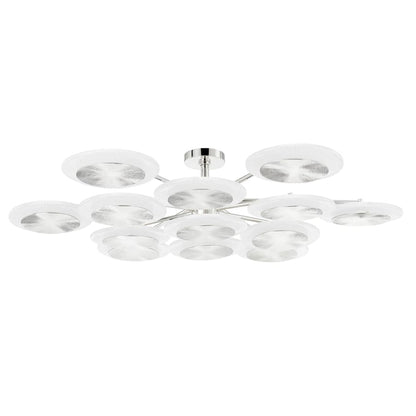 Corbett Lighting Topaz 13 Light 57" Wide LED Semi-Flush Ceiling Fixture