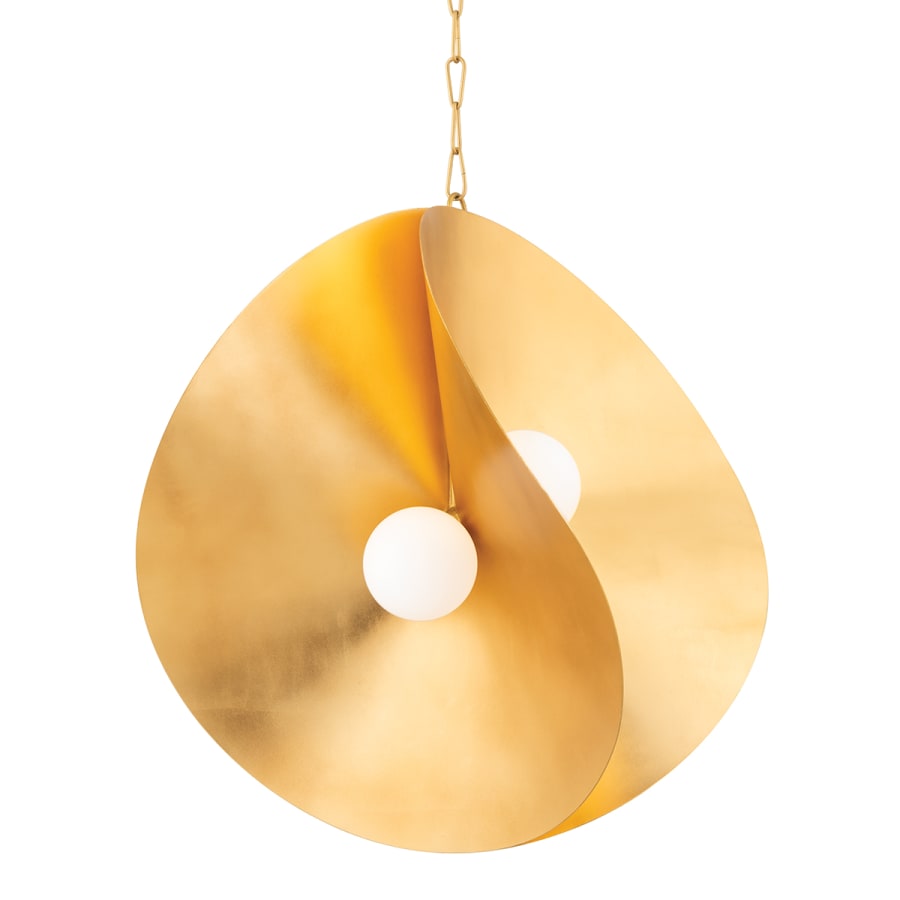 Corbett Lighting Peony 4 Light 30" Wide Abstract Pendant