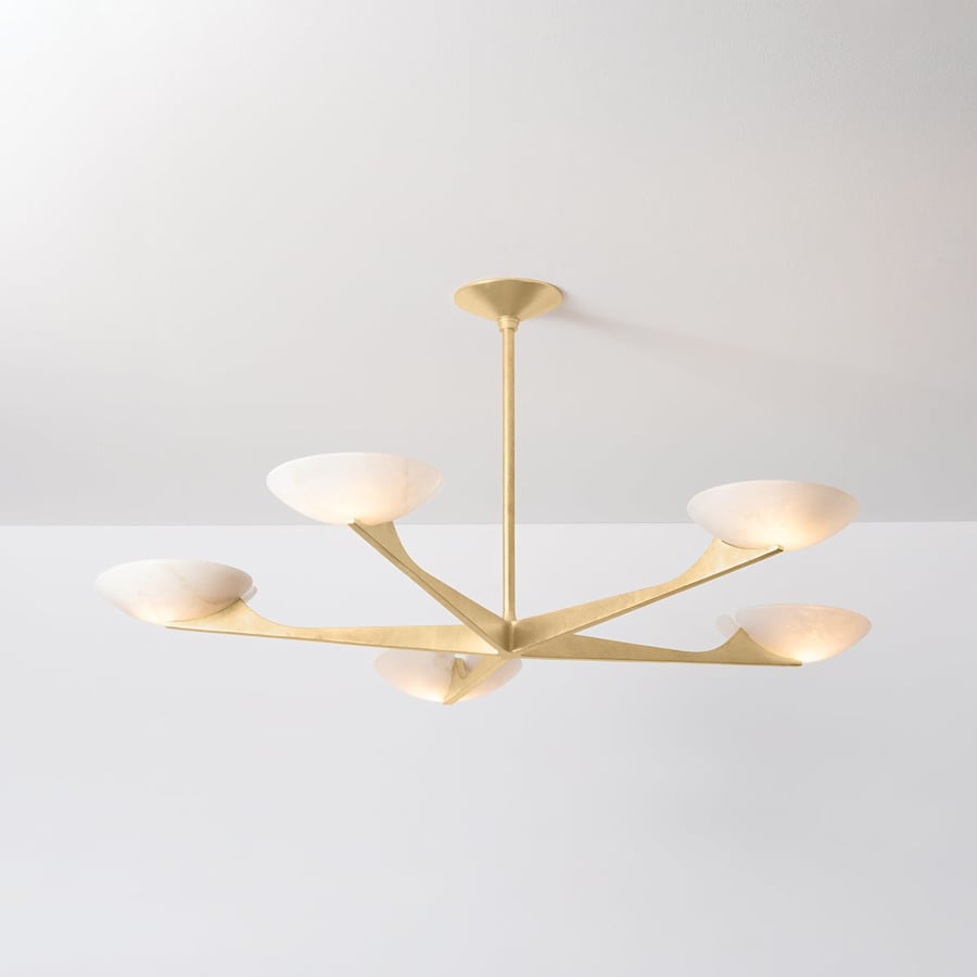 Corbett Lighting Malachite 5 Light 52" Wide Chandelier