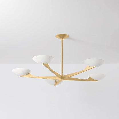 Corbett Lighting Malachite 5 Light 52" Wide Chandelier