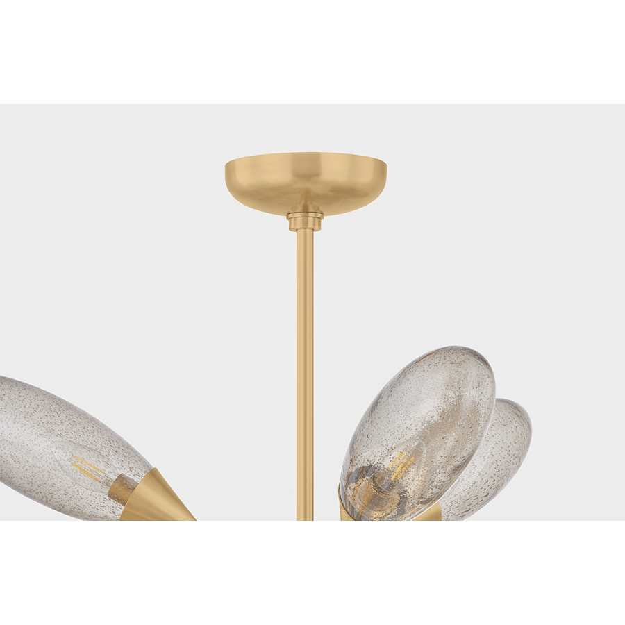 Corbett Lighting Cordoba 13 Light 40" Wide Sputnik Chandelier with Seedy Light Bronze Glass Shades
