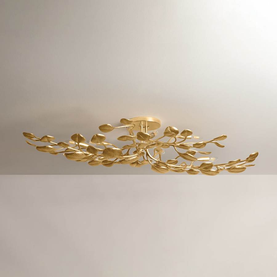 Corbett Lighting Menorca 8 Light 60" Wide Semi-Flush Ceiling Fixture