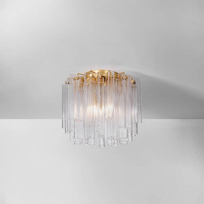 Corbett Lighting Varenna 3 Light 20" Wide Semi-Flush Waterfall Ceiling Fixture with Piastra Glass Shades