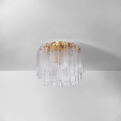 Corbett Lighting Varenna 3 Light 20" Wide Semi-Flush Waterfall Ceiling Fixture with Piastra Glass Shades