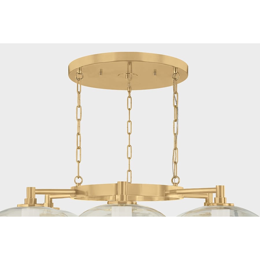 Corbett Lighting Toulouse 42" Wide LED Abstract Chandelier with Light Bronze Glass Shades
