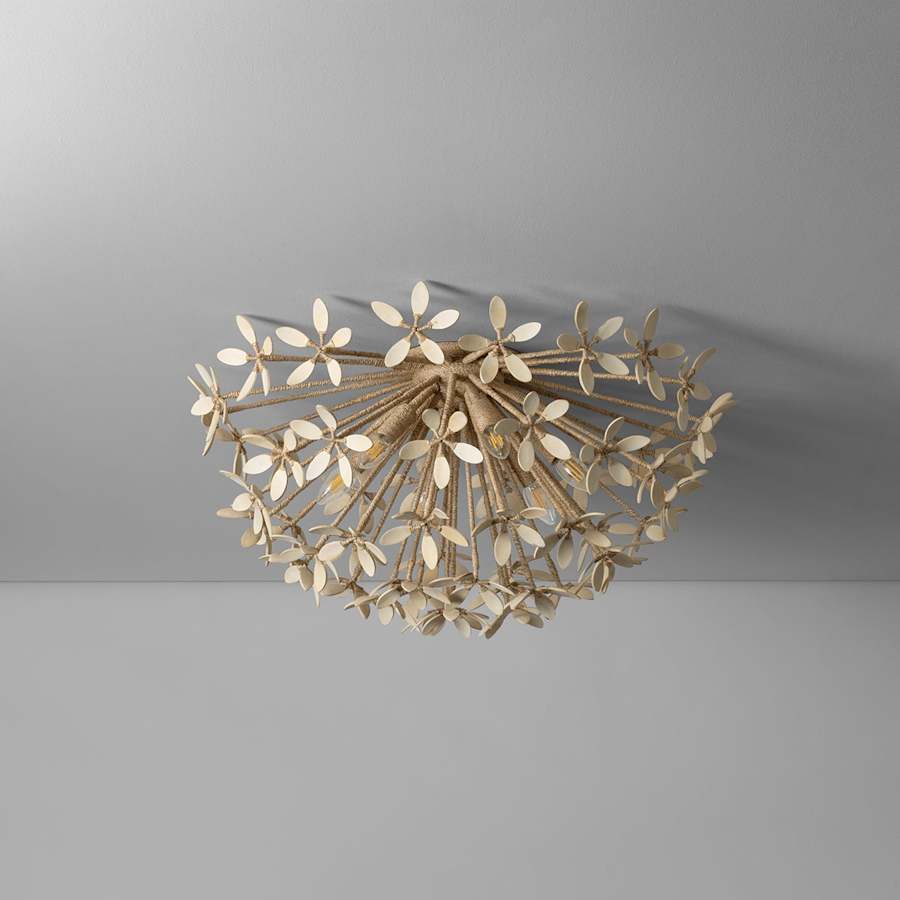 Corbett Lighting Corfu 6 Light 30" Wide Semi-Flush Ceiling Fixture