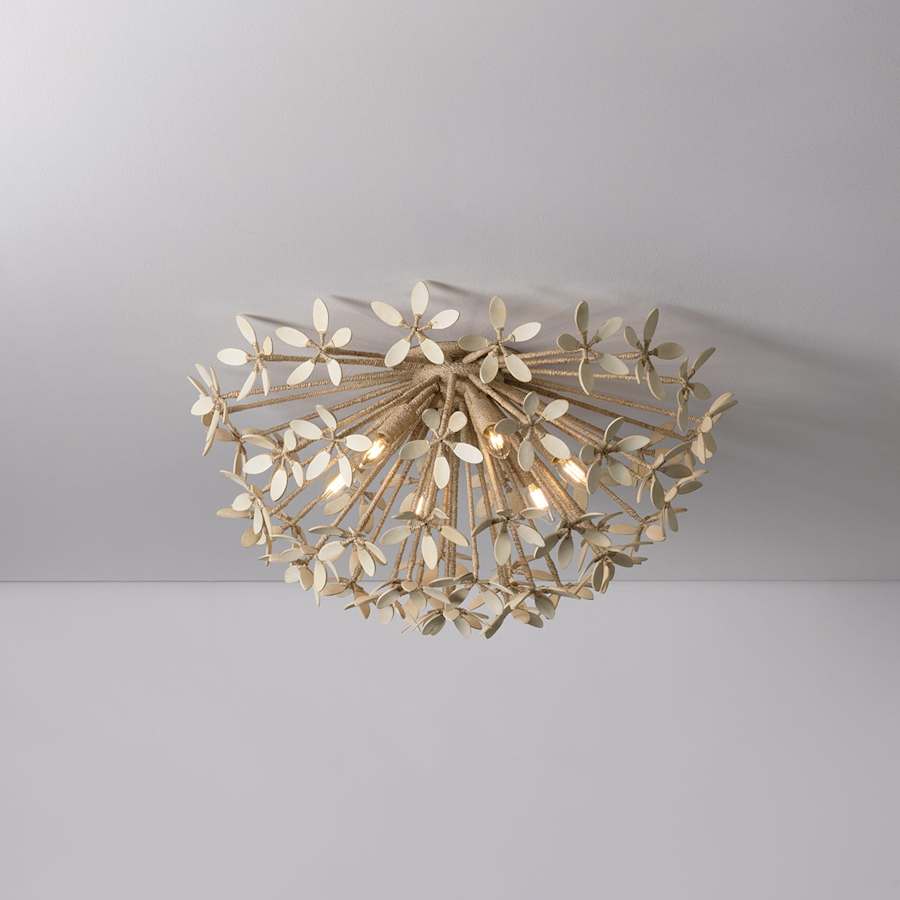Corbett Lighting Corfu 6 Light 30" Wide Semi-Flush Ceiling Fixture