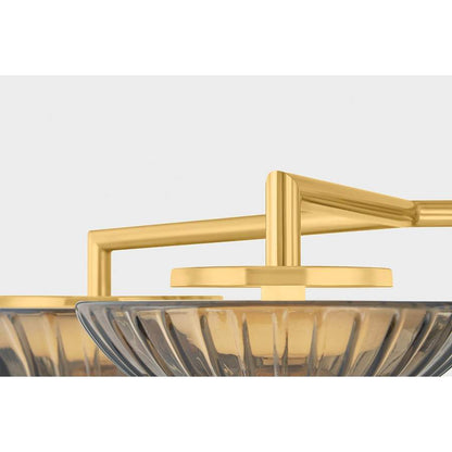 Corbett Lighting Birmingham 41" Wide LED Semi-Flush Ceiling Fixture with Piastra Glass Shades