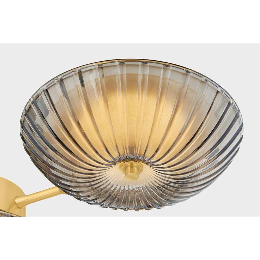 Corbett Lighting Birmingham 41" Wide LED Semi-Flush Ceiling Fixture with Piastra Glass Shades