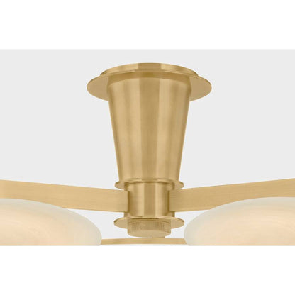 Corbett Lighting Cologne 45" Wide LED Semi-Flush Ceiling Fixture with Cloud Glass Shades