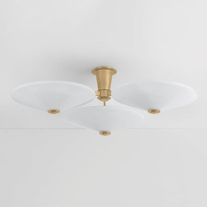 Corbett Lighting Cologne 45" Wide LED Semi-Flush Ceiling Fixture with Cloud Glass Shades