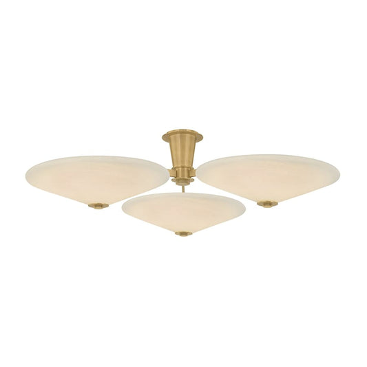 Corbett Lighting Cologne 45" Wide LED Semi-Flush Ceiling Fixture with Cloud Glass Shades