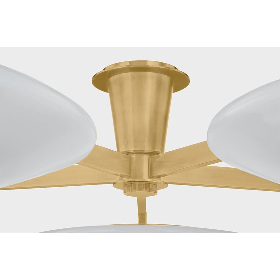 Corbett Lighting Cologne 60" Wide LED Semi-Flush Ceiling Fixture with Cloud Glass Shades
