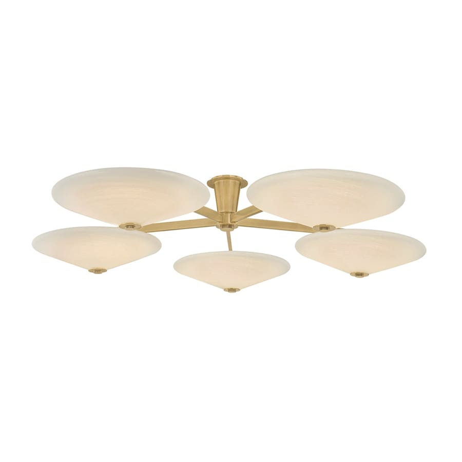 Corbett Lighting Cologne 60" Wide LED Semi-Flush Ceiling Fixture with Cloud Glass Shades