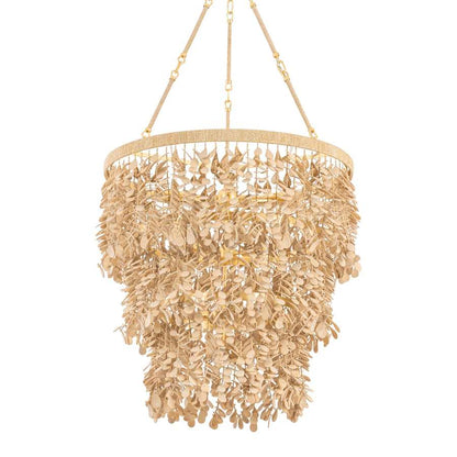 Corbett Lighting Naxos 12 Light 30" Wide Waterfall Chandelier with Hanging Coco Shells