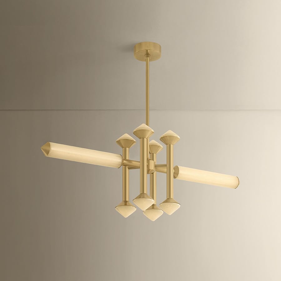 Corbett Lighting Hydra 10 Light 48" Wide Linear Chandelier