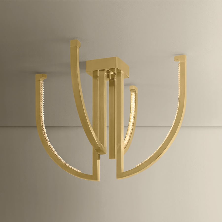 Corbett Lighting Frankfurt 4 Light 25" Wide Abstract Chandelier
