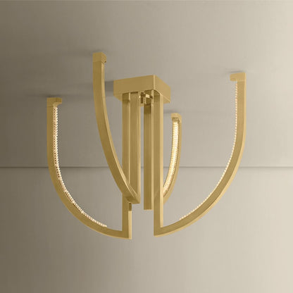 Corbett Lighting Frankfurt 4 Light 25" Wide Abstract Chandelier