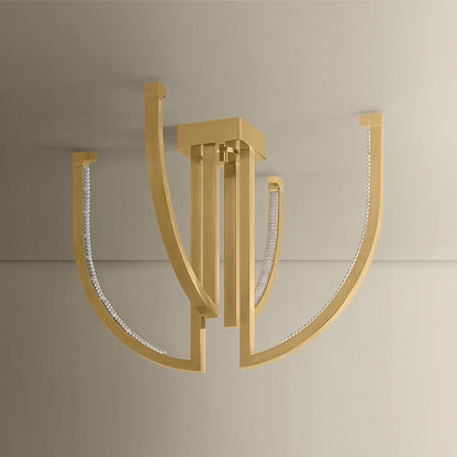 Corbett Lighting Frankfurt 4 Light 25" Wide Abstract Chandelier