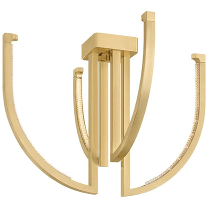 Corbett Lighting Frankfurt 4 Light 25" Wide Abstract Chandelier