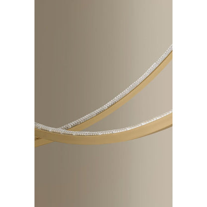 Corbett Lighting Frankfurt 4 Light 60" Wide Abstract Chandelier