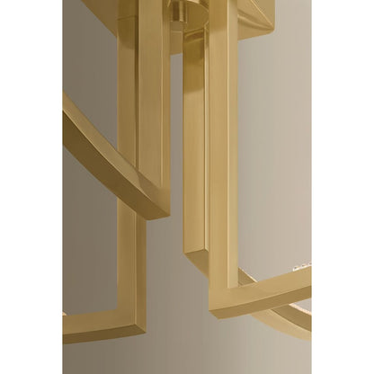 Corbett Lighting Frankfurt 4 Light 60" Wide Abstract Chandelier