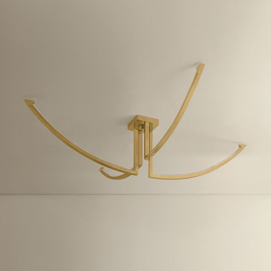 Corbett Lighting Frankfurt 4 Light 60" Wide Abstract Chandelier
