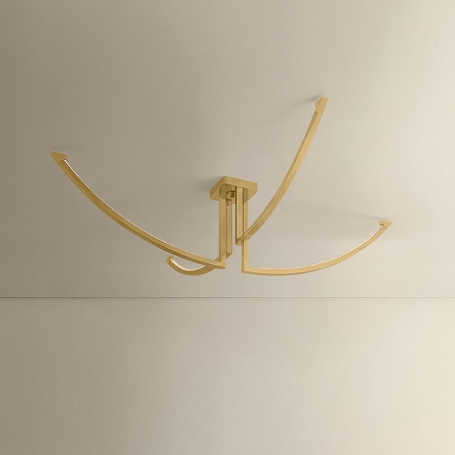 Corbett Lighting Frankfurt 4 Light 60" Wide Abstract Chandelier