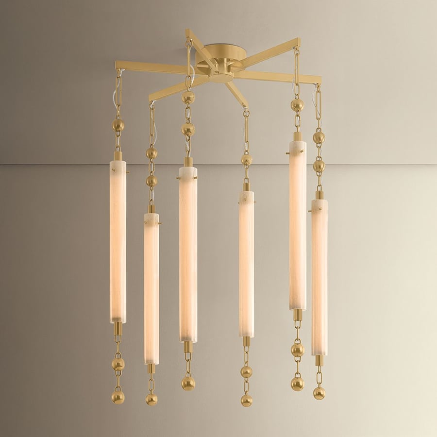 Corbett Lighting Parigi 6 Light 28" Wide Abstract Chandelier