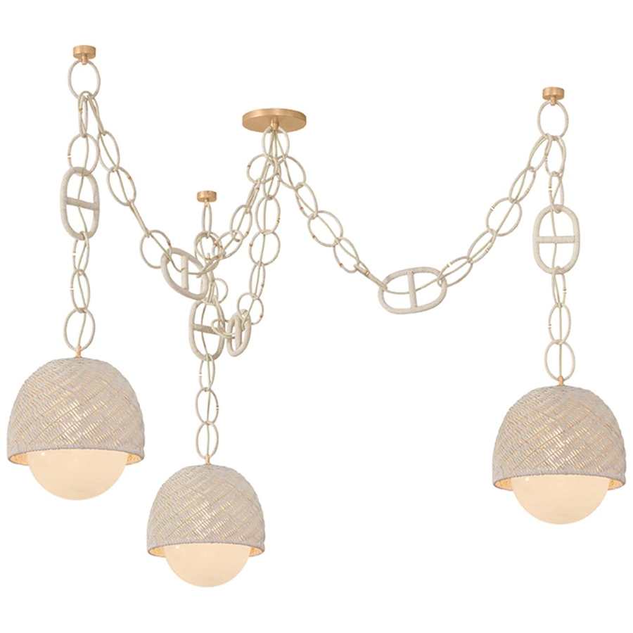 Corbett Lighting Piasu 3 Light 13" Wide Globe Chandelier